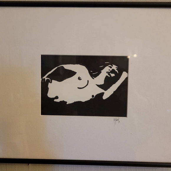 Pair of original woodcut prints - Picture 2 of 3